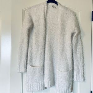 Womens Size Extra Small XS Mudd Cardigan Sweater White